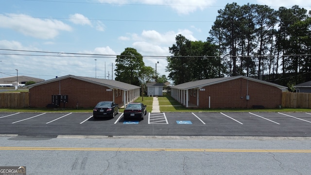 view of vehicle parking