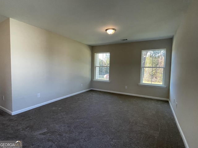 view of carpeted empty room