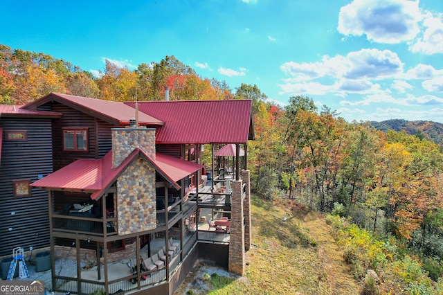 view of back of property