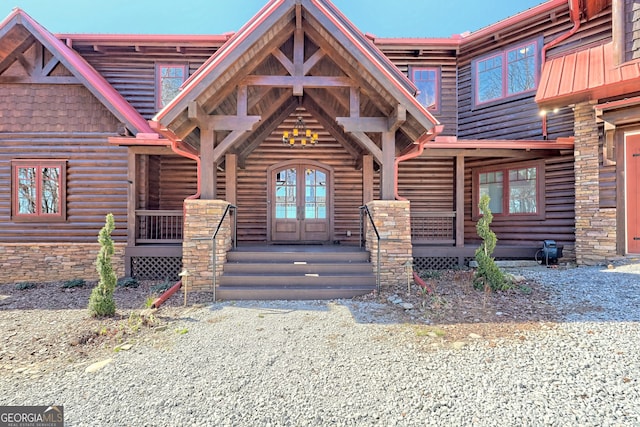 view of front facade featuring a porch