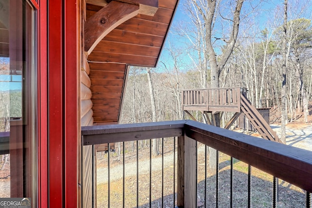 view of balcony