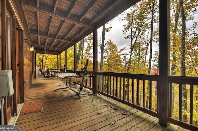 view of deck