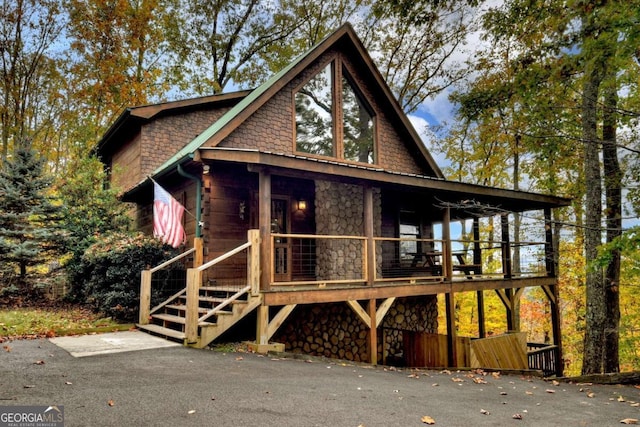 view of front of home