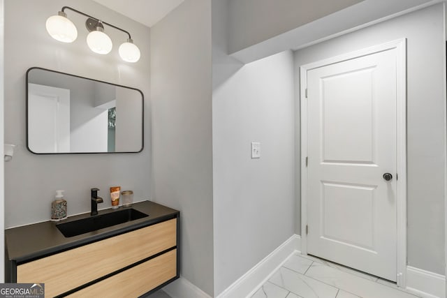 bathroom featuring vanity