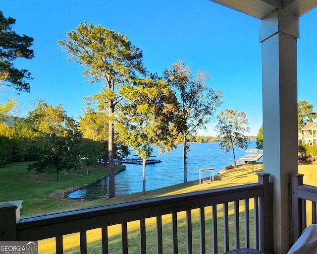 view of water feature