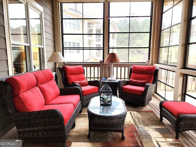 view of sunroom / solarium