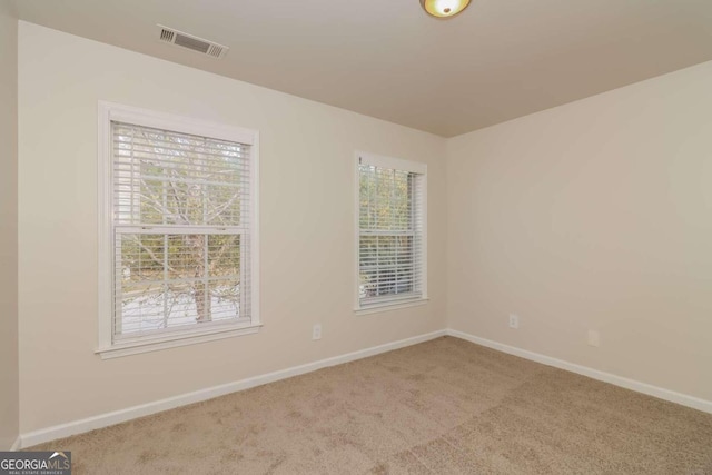 view of carpeted empty room