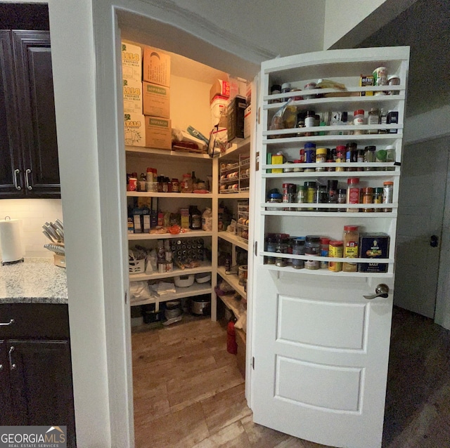 view of pantry