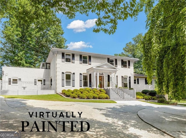 view of colonial inspired home