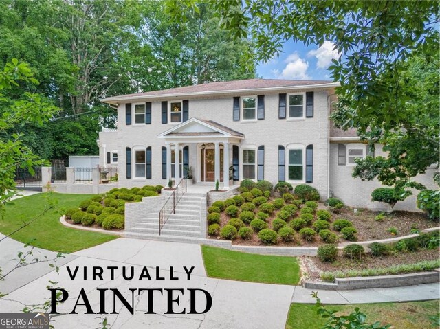 view of colonial inspired home