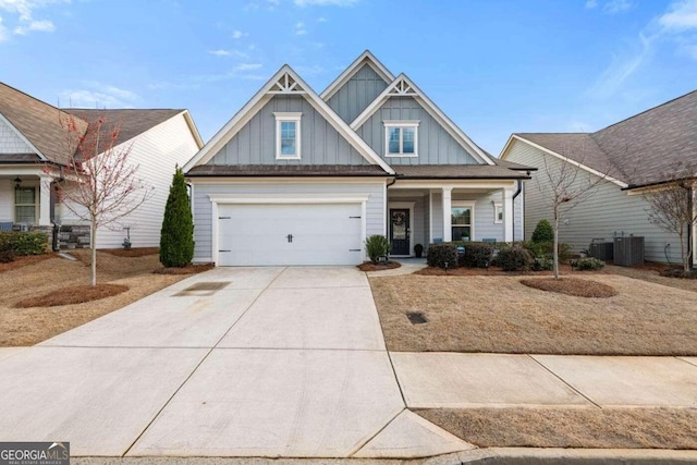 view of front of home with central AC