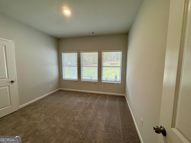 view of carpeted empty room