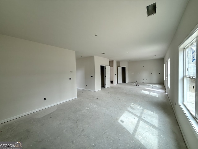 view of unfurnished living room