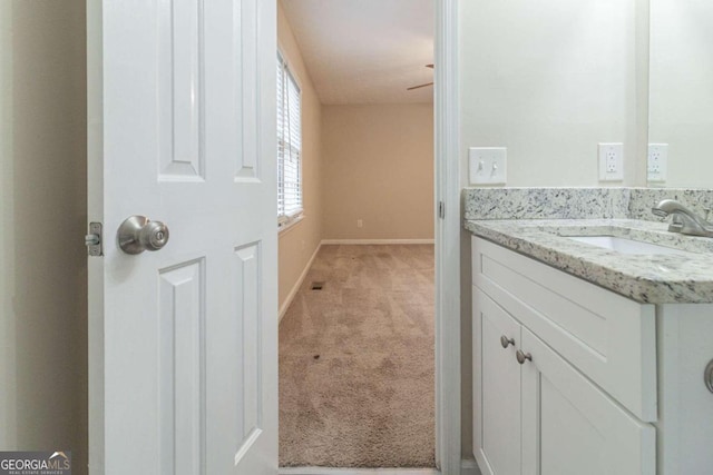 bathroom with vanity