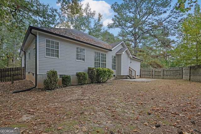 view of back of property