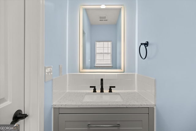 bathroom featuring vanity