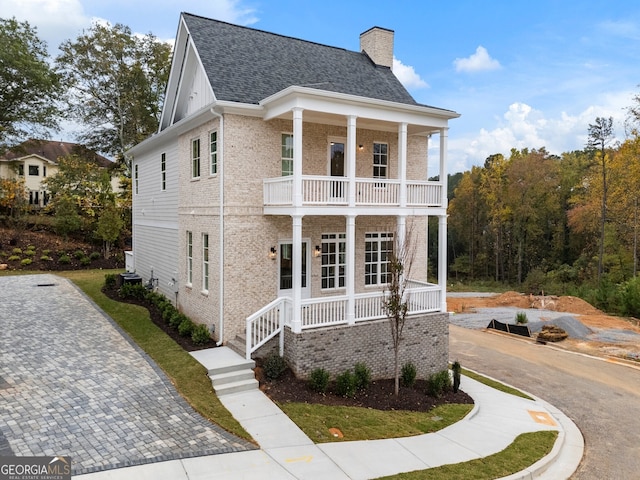 view of front of house with a porch