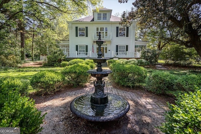 view of colonial-style house