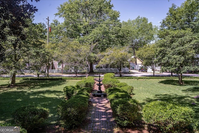 surrounding community featuring a yard