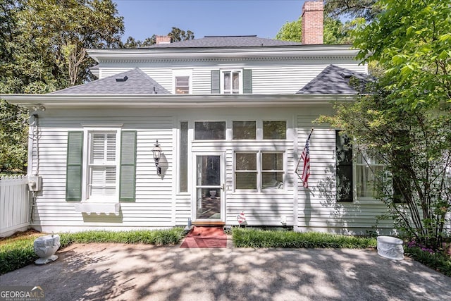 view of front of home