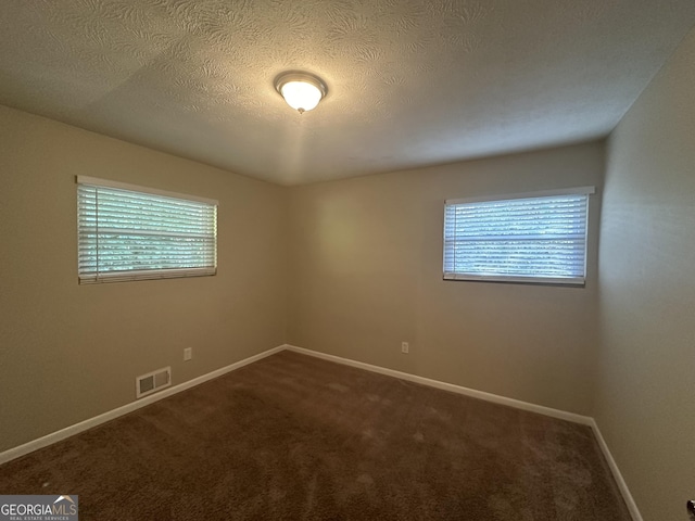 3850 Bright Star Rd, Douglasville, GA 30135 - unfurnished room featuring plenty of natural light, dark carpet, baseboards, and a textured ceiling