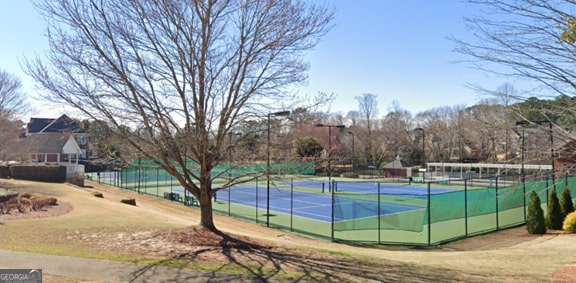 view of tennis court