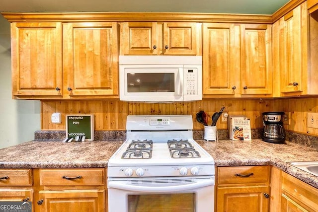 kitchen featuring white appliances