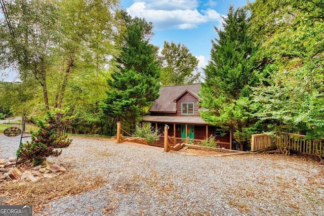 644 Matrix Ln, Ellijay, GA 30540 - exterior space featuring covered porch