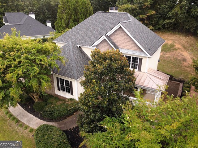 birds eye view of property