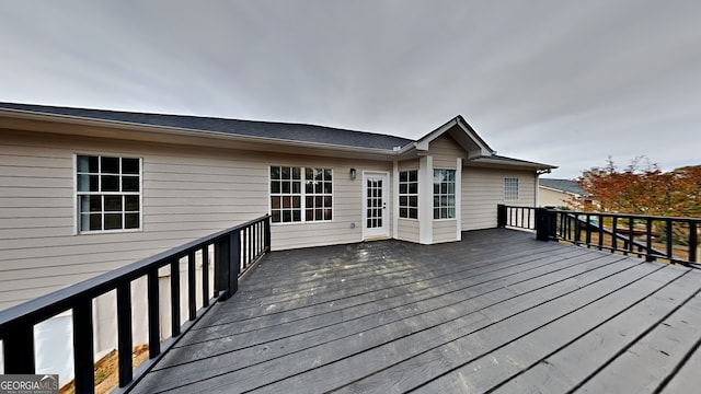 view of wooden terrace