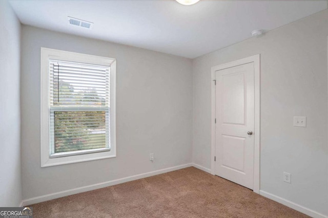 carpeted spare room with plenty of natural light