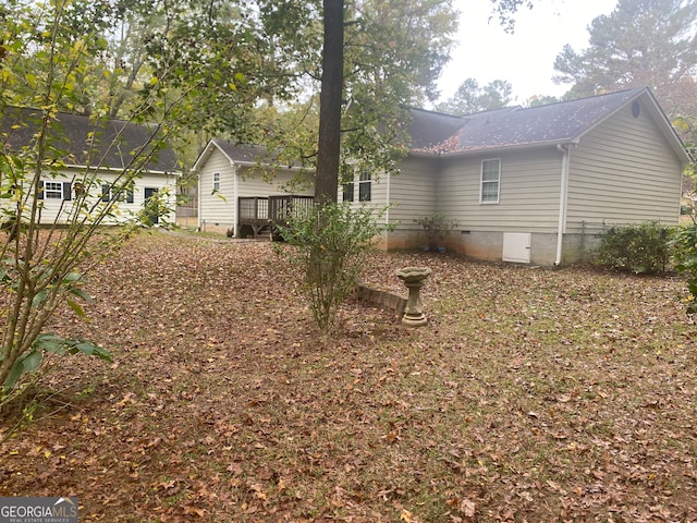 view of rear view of property