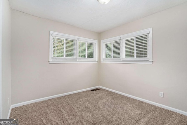 view of carpeted empty room