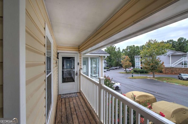 view of balcony