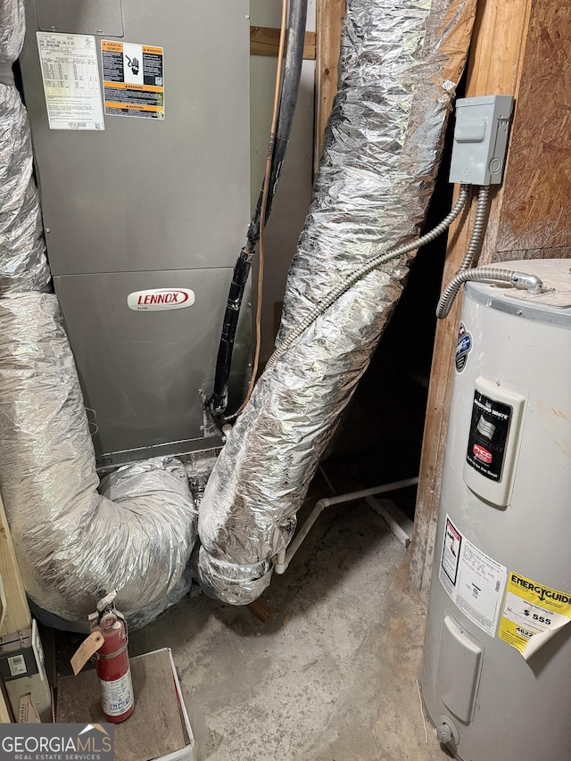 utilities with water heater