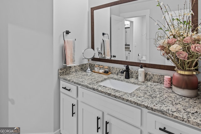 bathroom featuring vanity