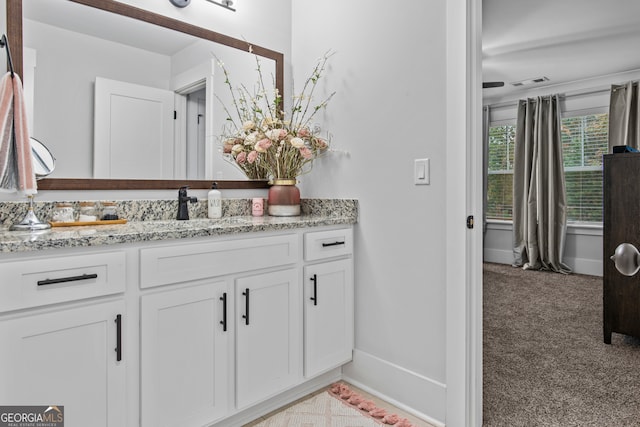 bathroom featuring vanity