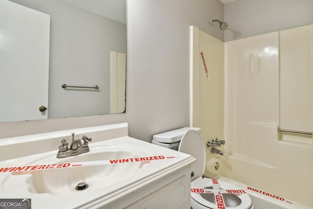 117 Neal Ave, Stockbridge, GA 30281 - full bath with toilet, vanity, and  shower combination