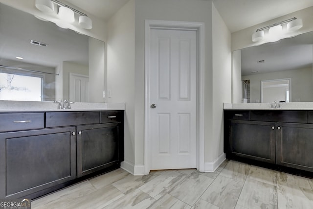 bathroom featuring vanity