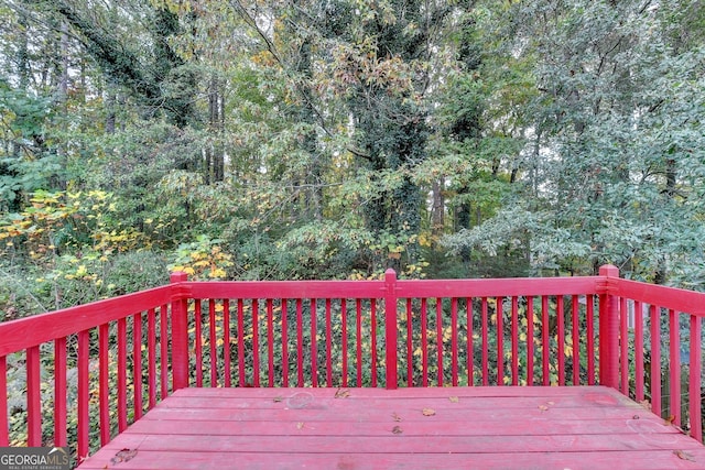 view of wooden terrace