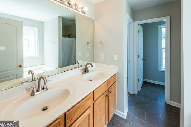 bathroom with vanity