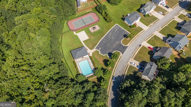 birds eye view of property