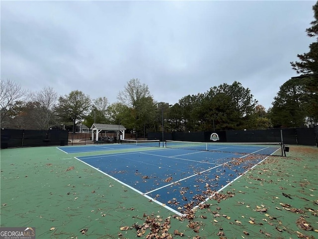 view of sport court