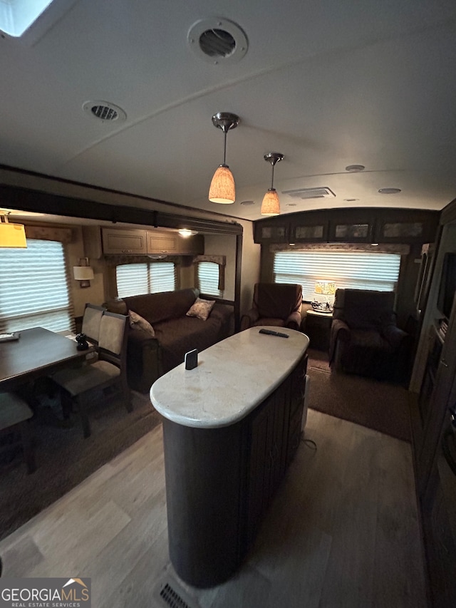 interior space featuring hardwood / wood-style floors