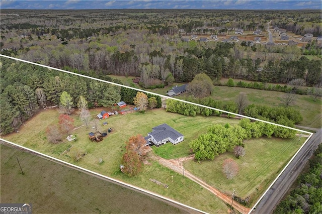 birds eye view of property