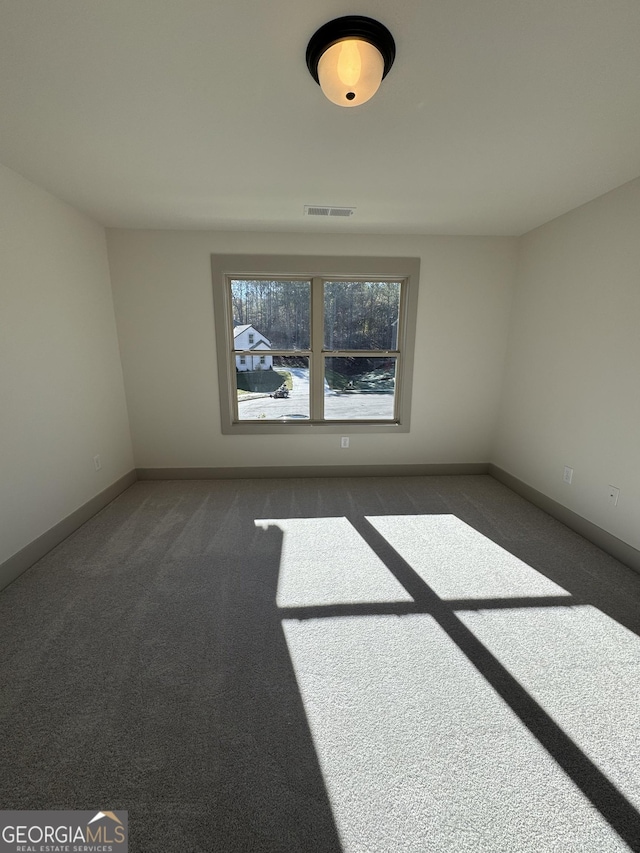 view of carpeted empty room