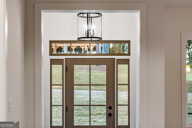 interior space featuring french doors