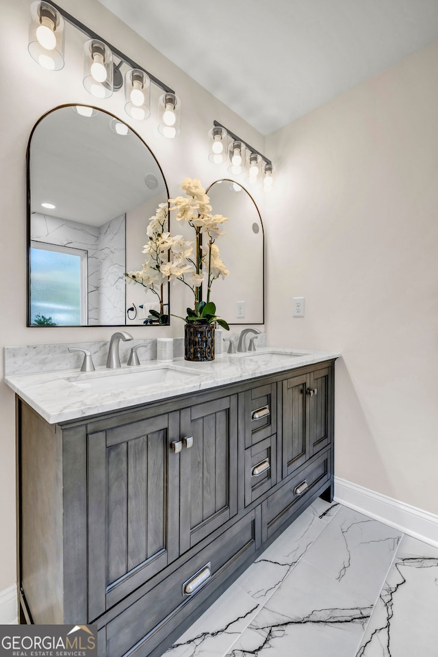 bathroom featuring vanity