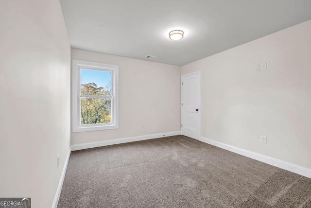 view of carpeted empty room