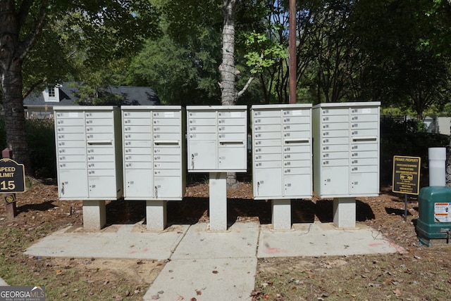 view of community featuring mail boxes